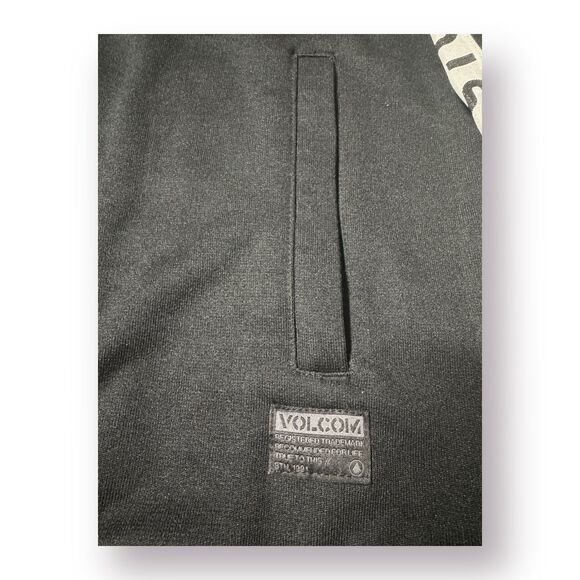 Volcom Stone Album Track Jacket Full Zip Black White Zip Pockets Men’s Size L - Picture 7 of 9